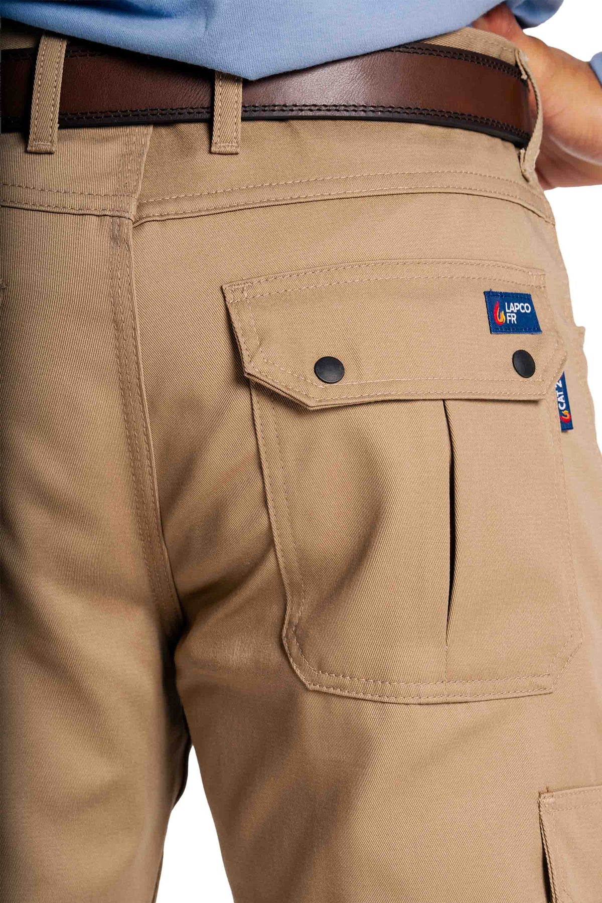 FR Cargo Pants | 46-60 Waist | 9oz. 100% Cotton | Khaki