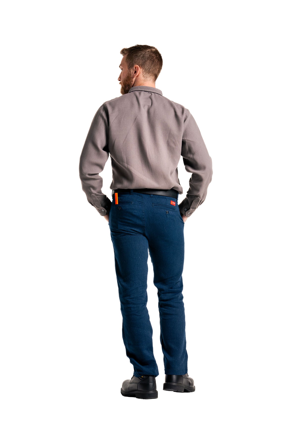 FR Uniform Pants made with 5oz. TecaSafe One® Inherent | Waist 28-44 | Denim Navy