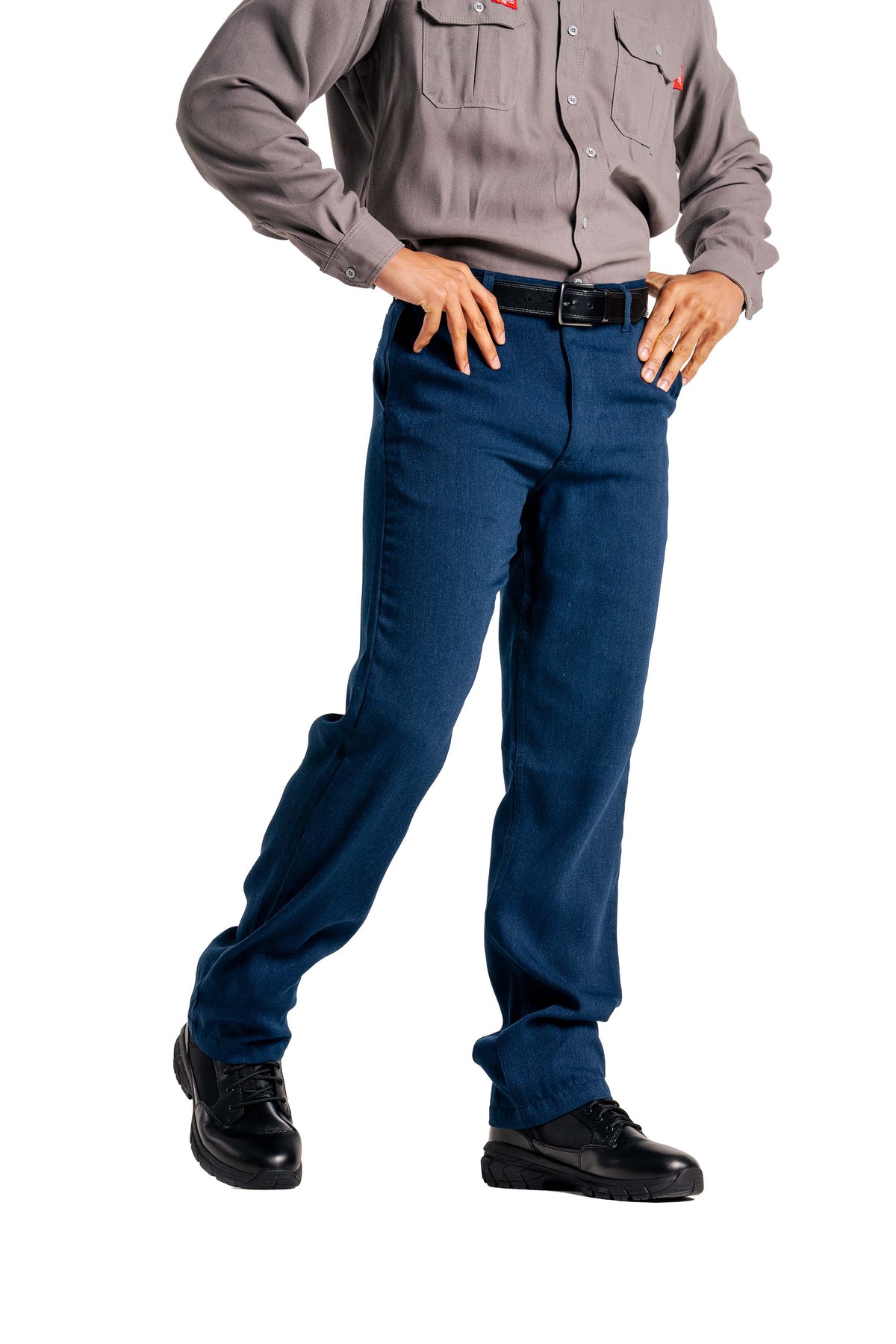 FR Uniform Pants made with 5oz. TecaSafe One® Inherent | Waist 28-44 | Denim Navy