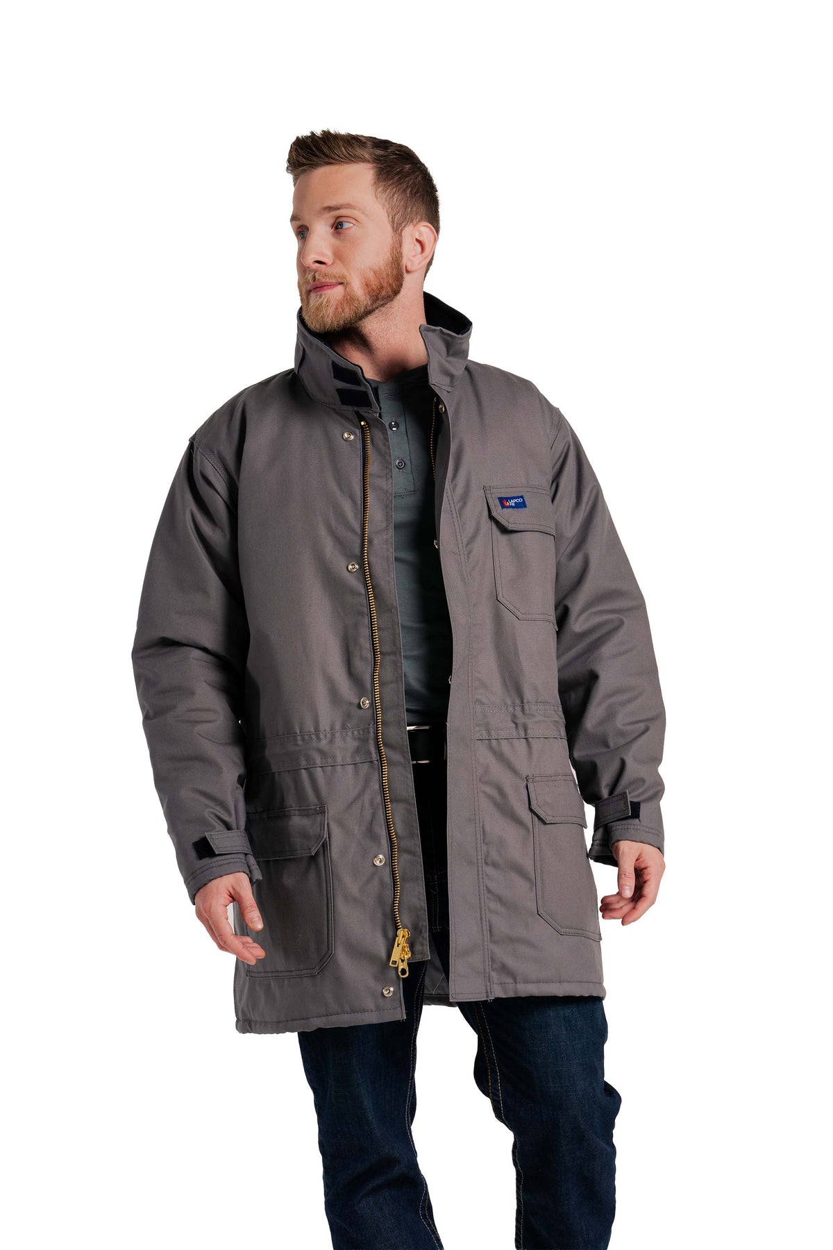 FR Insulated Parka with Windshield Technology | Gray