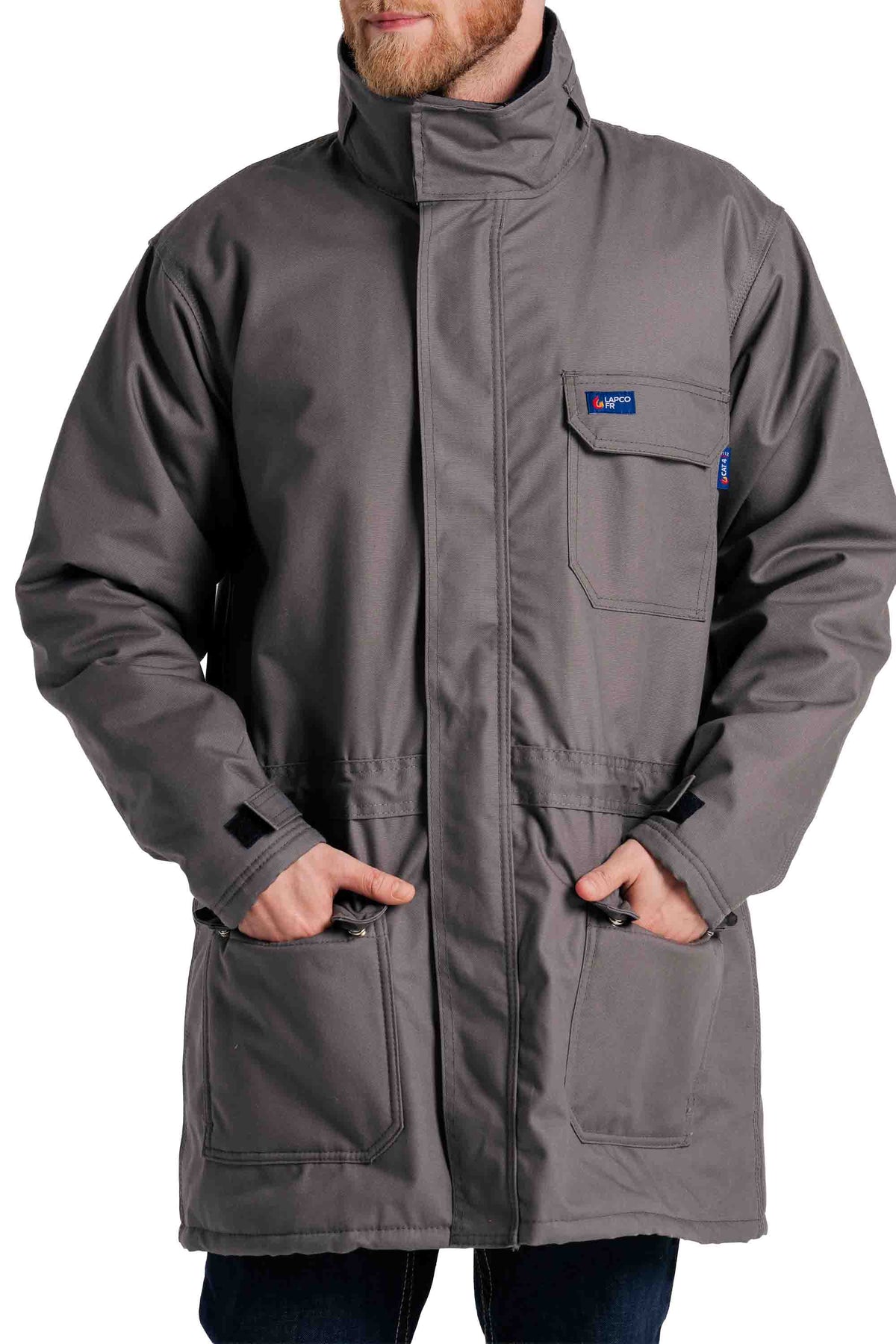 FR Insulated Parka with Windshield Technology | Gray