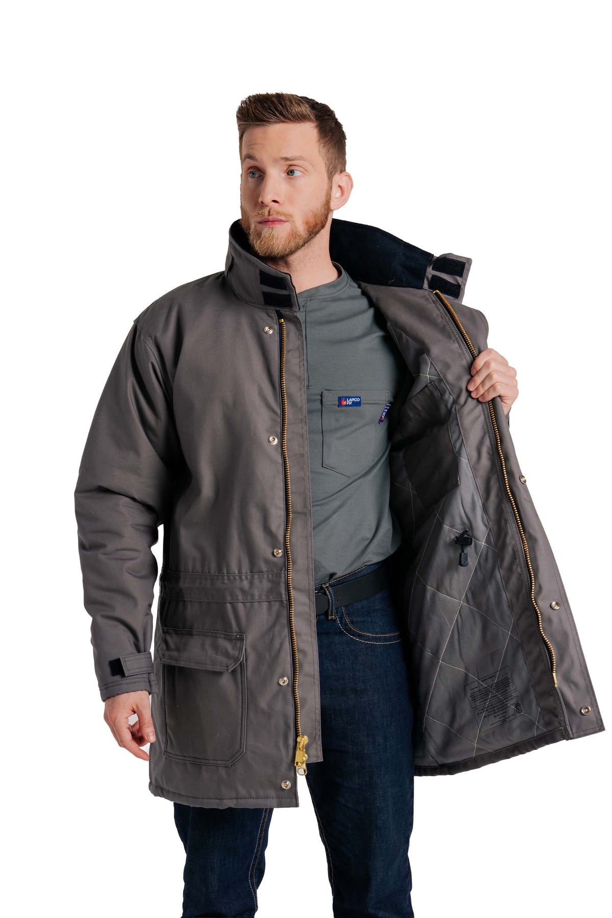FR Insulated Parka with Windshield Technology | Gray