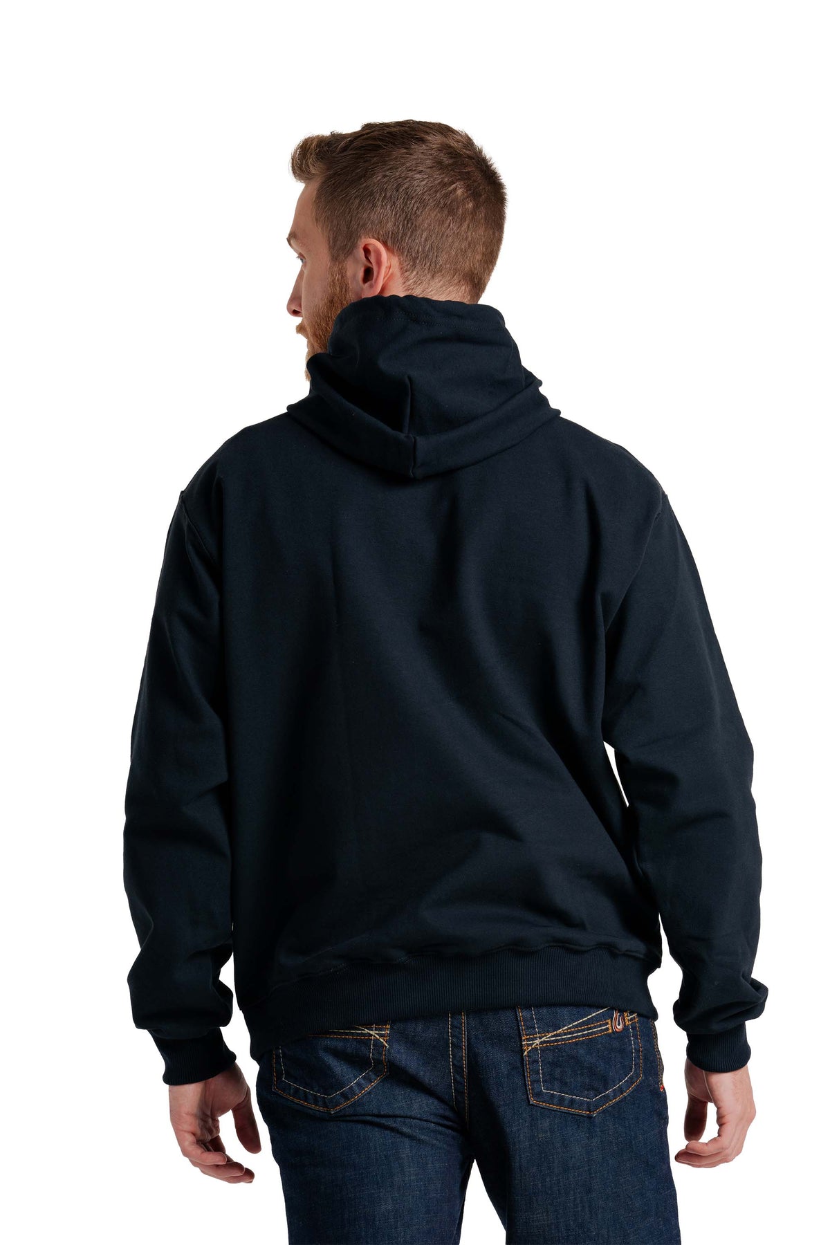 FR Hoodie Sweatshirt | 12oz.  95/5 Blend Fleece | Black