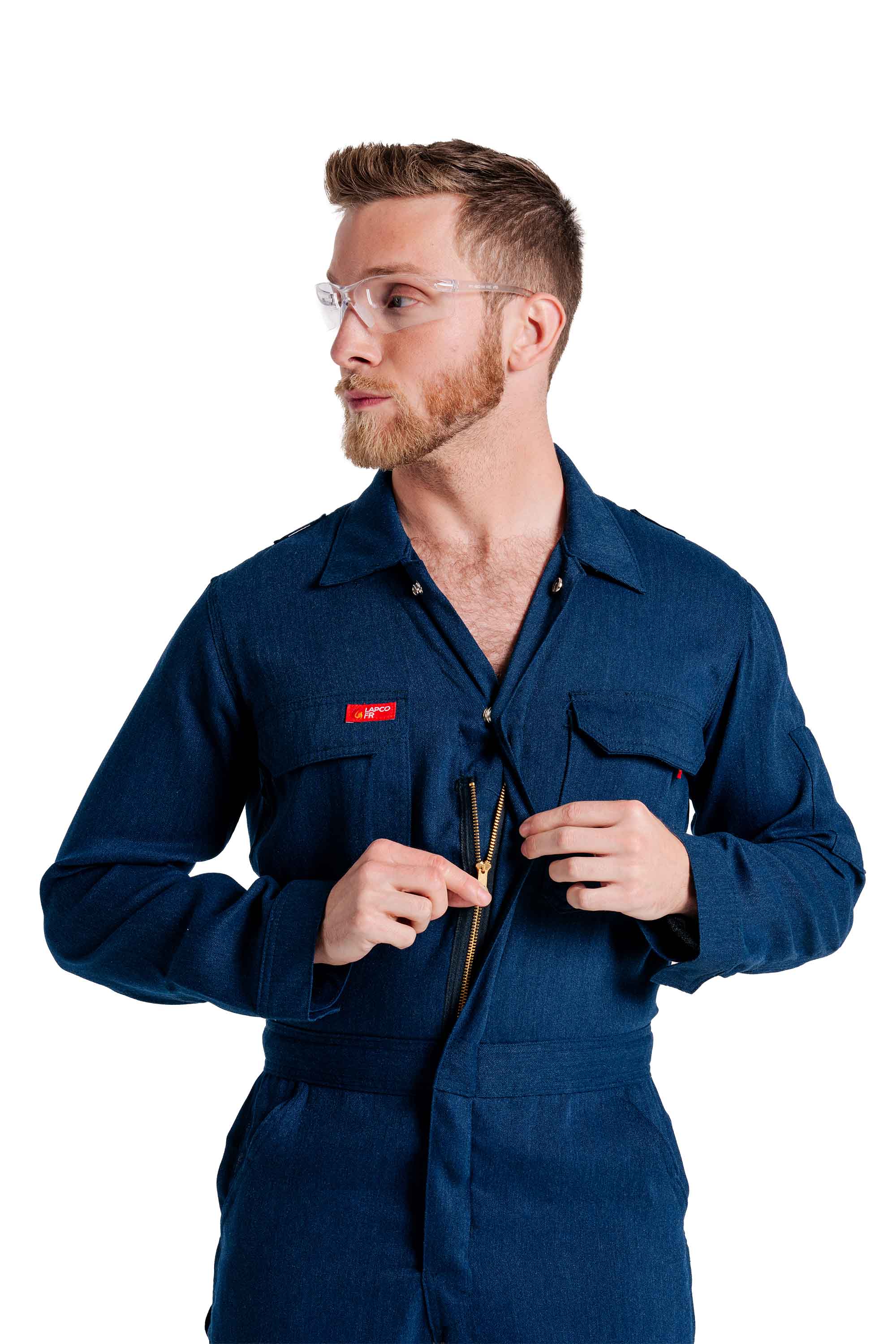 FR Deluxe 2.0 Coverall | made with 5oz. TecaSafe® One | Denim Navy