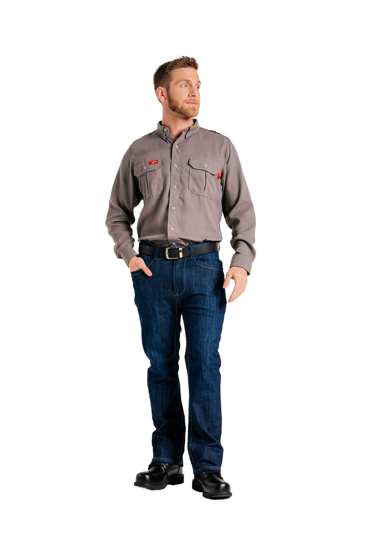 FR Modern Uniform Shirt | 5oz. Tecasafe® One Inherent | Gray