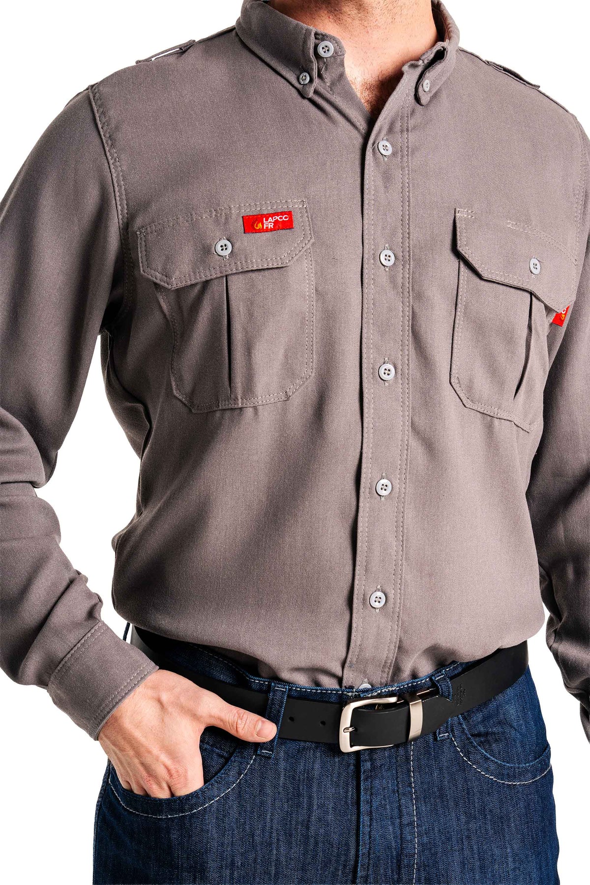 FR Modern Uniform Shirt | 5oz. Tecasafe® One Inherent | Gray