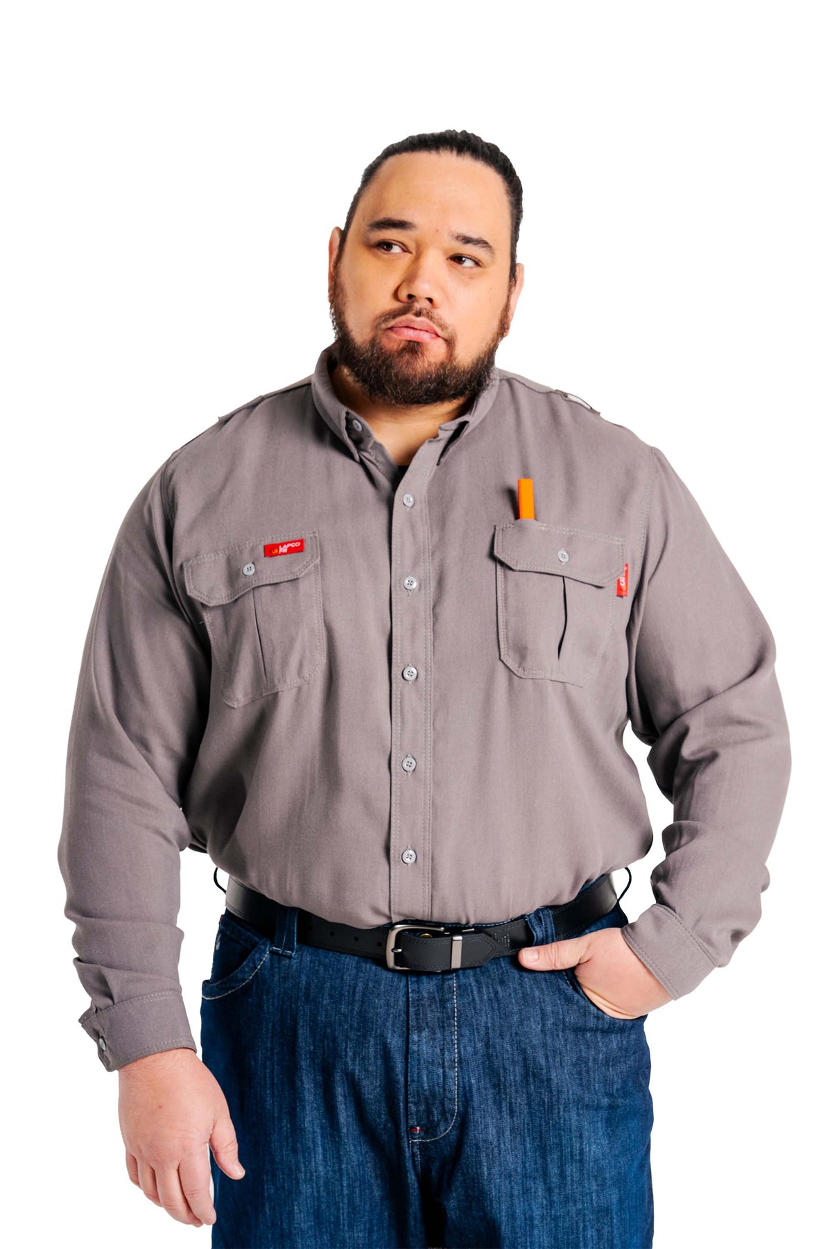 FR Modern Uniform Shirt | 5oz. Tecasafe® One Inherent | Gray
