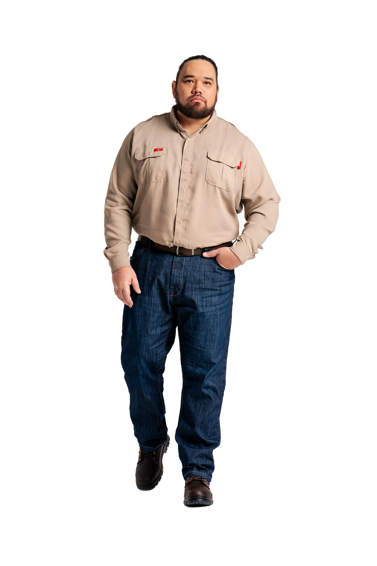 FR Modern Uniform Shirt | 5oz. Tecasafe® One Inherent | Khaki