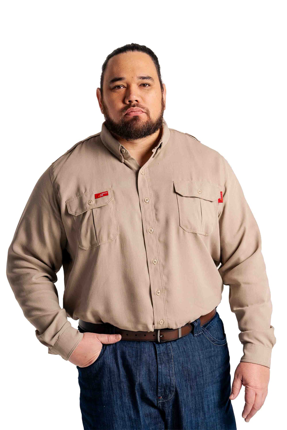FR Modern Uniform Shirt | 5oz. Tecasafe® One Inherent | Khaki