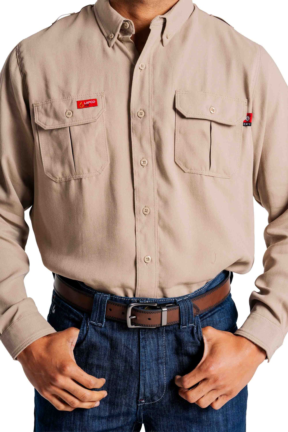 FR Modern Uniform Shirt | 5oz. Tecasafe® One Inherent | Khaki