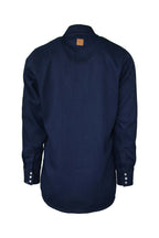 FR Modern Western Shirt made with 5oz. TecaSafe® One Inherent | Denim Navy