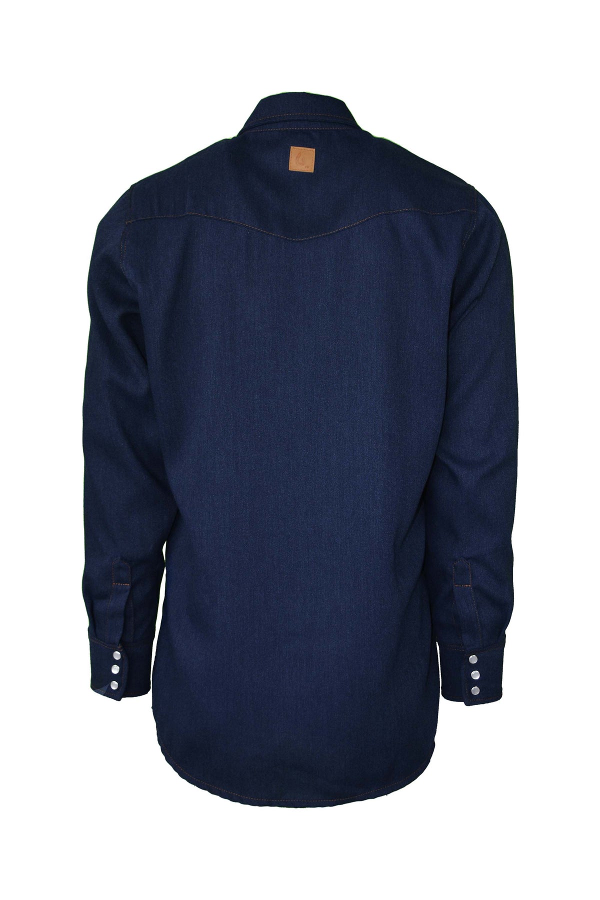 FR Modern Western Shirt made with 5oz. TecaSafe® One Inherent | Denim Navy
