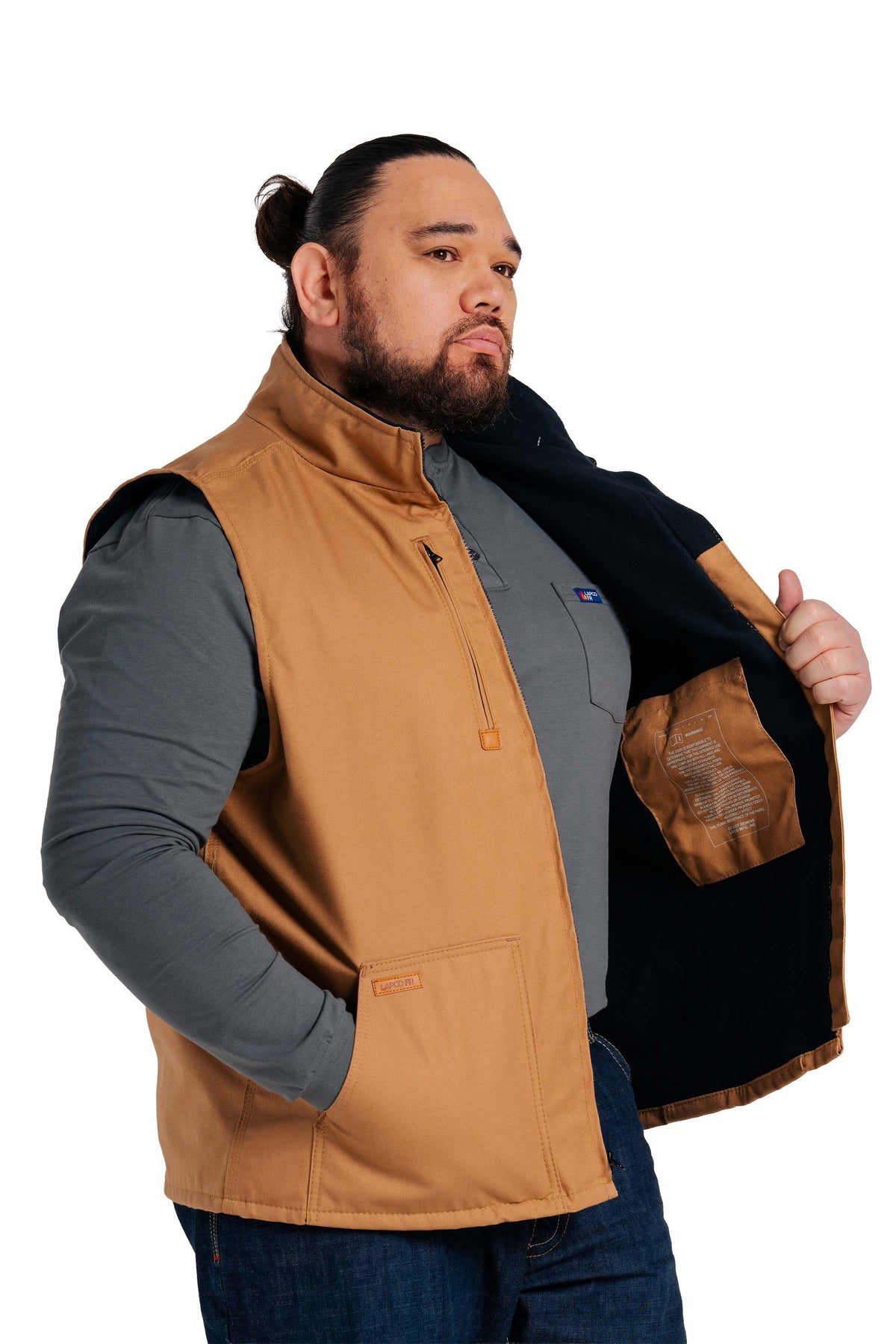 FR Fleece Lined Vest with Windshield Technology | Brown