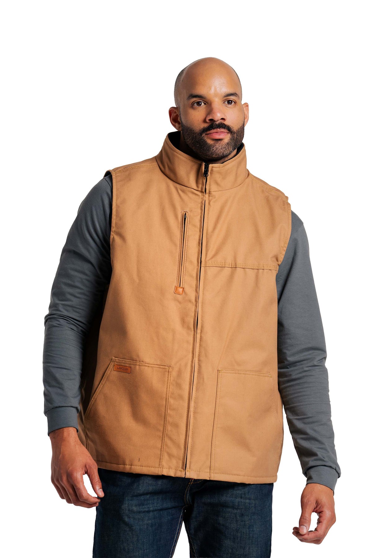 FR Fleece Lined Vest with Windshield Technology | Brown