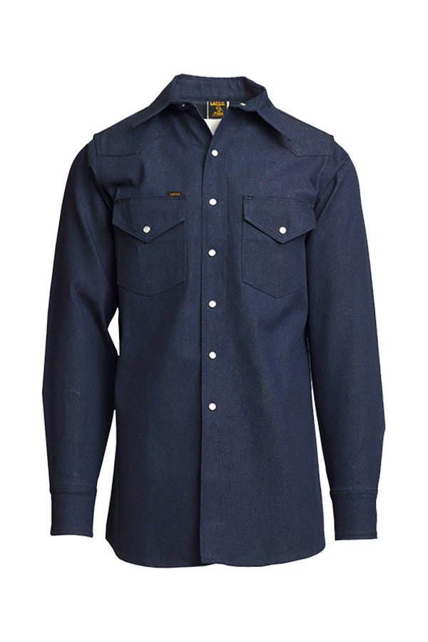 10oz. Heavy-Duty Welding Shirts | Non-FR | Denim 100% Cotton - www.lapco.com