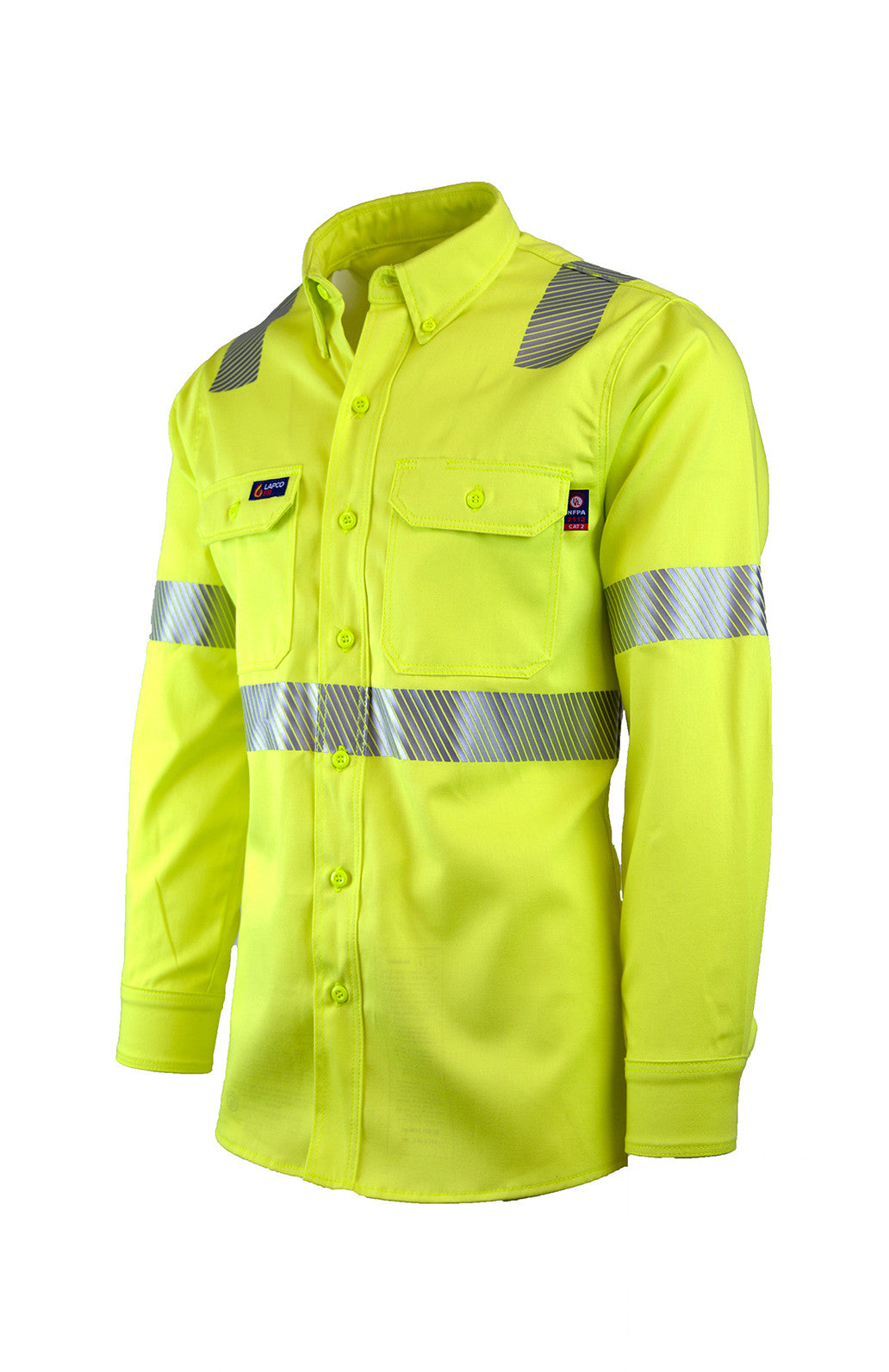 7oz. FR Uniform Shirts | Hi-Viz Class 2 | 100% Cotton - www.lapco.com