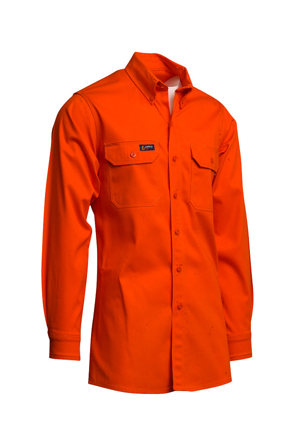 blaze orange dress shirt Mens - Blaze Orange & Khaki Long Sleeve Shirt