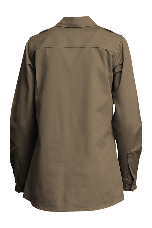 Ladies FR DH Uniform Shirts | made with 6.5oz. Westex® DH | Khaki