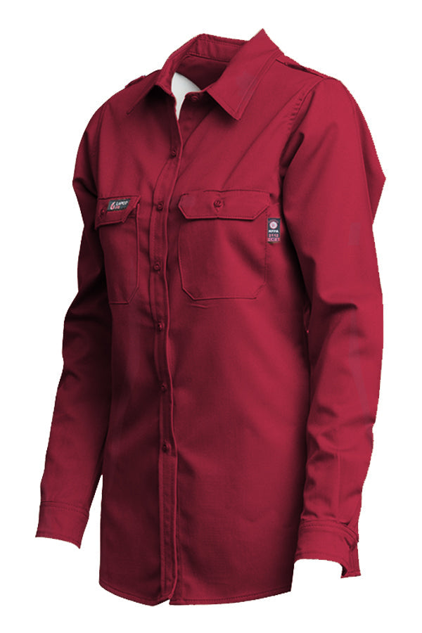 Ladies FR DH Uniform Shirts | made with 6.5oz. Westex® DH | Red
