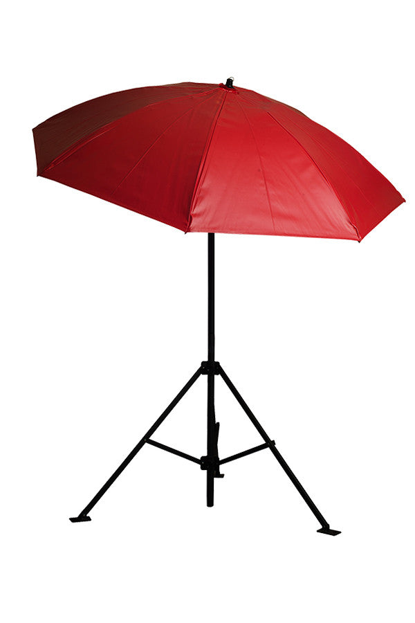 foldable patio umbrella Lapco Lap-Um7 7' Red Vinyl Umb. No Case