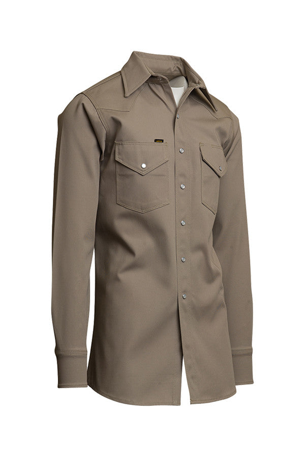 Heavy-Duty Welder Shirts | Non-FR Khaki | LAPCO - www.lapco.com