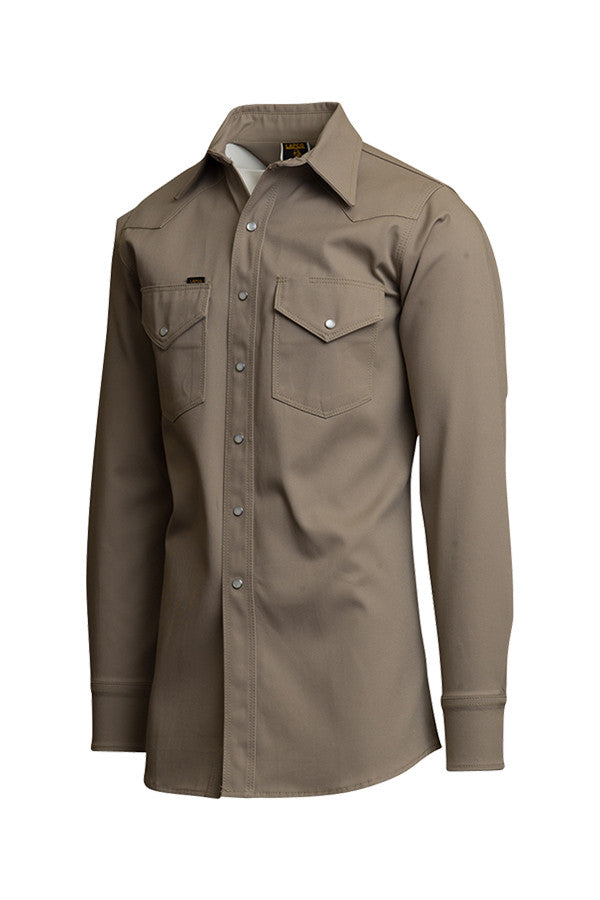 Heavy-Duty Welder Shirts | Non-FR Khaki | LAPCO - www.lapco.com