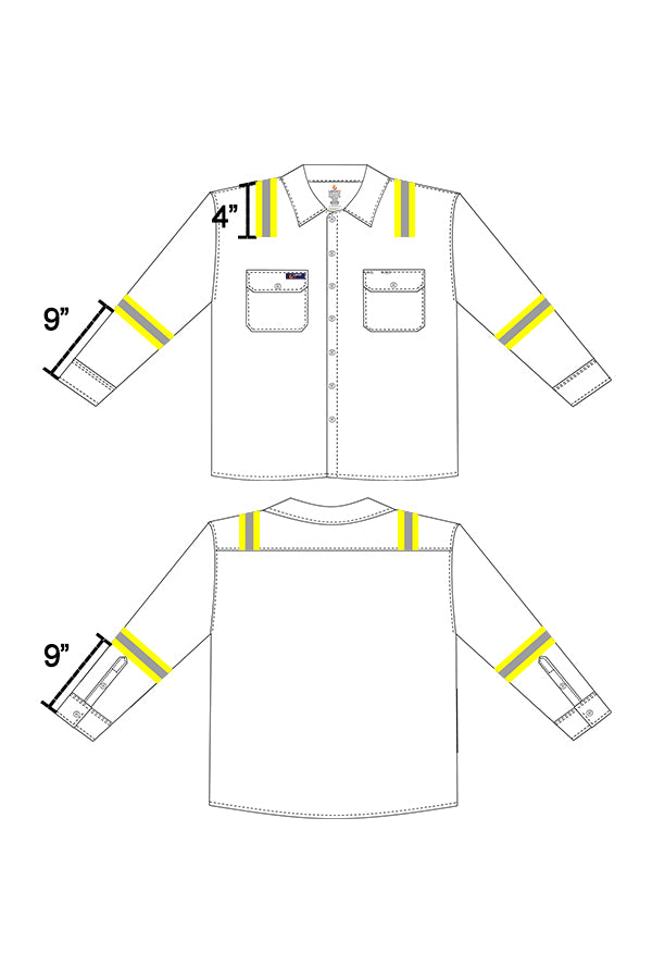 Reflective Tape-Arms & Shoulders | Uniform Shirts - www.lapco.com