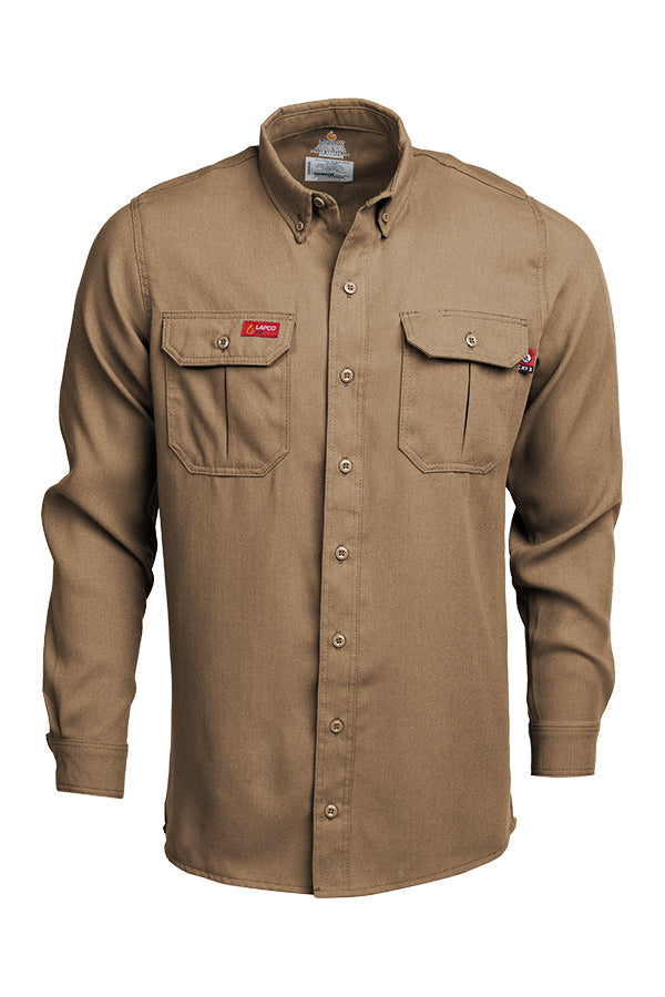 FR Modern Uniform Shirts | 5oz. Tecasafe One - SM REG / Khaki FR Modern Uniform Shirts | 5oz. Tecasafe One - SM REG / Khaki