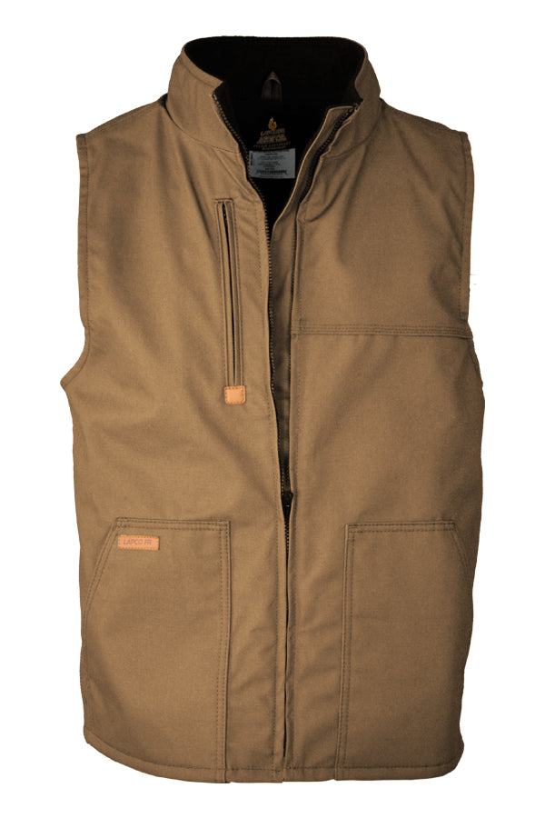 Brown fr fleece lined vest, fr vest, mens outerwear vest